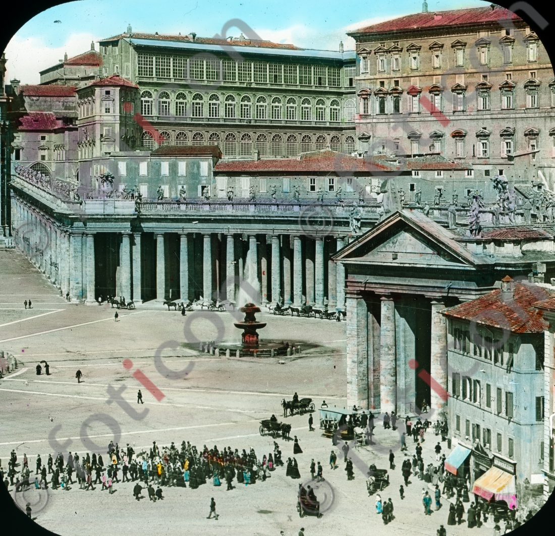 Petersplatz | St. Peter&#039;s Square - Foto foticon-simon-147-018.jpg | foticon.de - Bilddatenbank für Motive aus Geschichte und Kultur